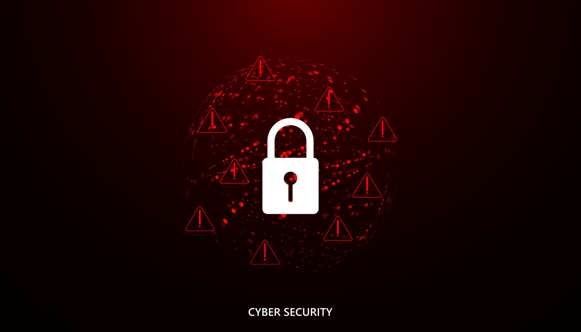 abstract-dot-network-circle-digital-cyber-security-padlock-connection-and-communication-futuristic-on-red-background-vector